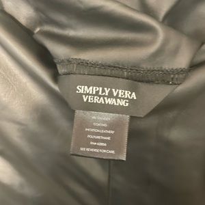 Vera Wang Leather Leggings